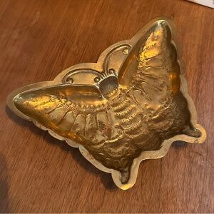 Vintage Brass Butterfly Dish - made in Hong Kong